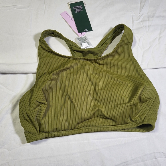 wild fable Other - Wild Fable Sage Ribbed Racerback Swimsuit Bikini Top Womens Size Small 4/6 Nwt